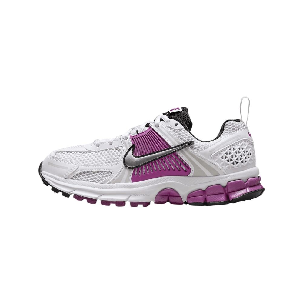 Nike Unisex Child Vomero 5 Shoes, White/Pure Platinum/Hot Fuchsia, 4.5
